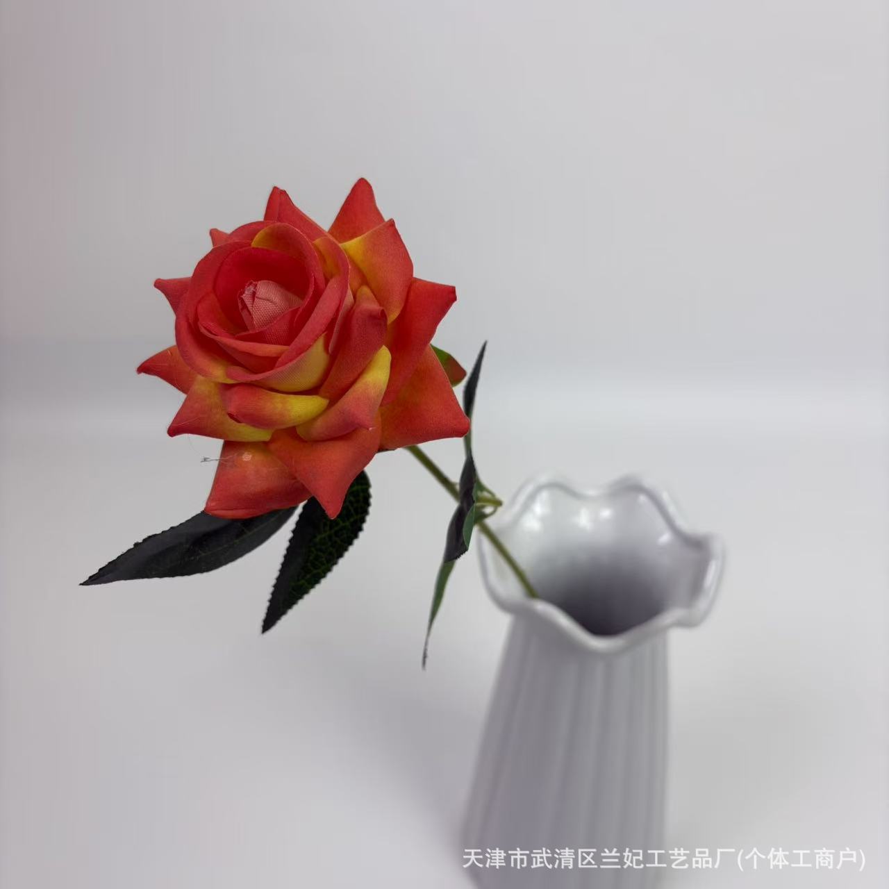 Simulación de tela de terciopelo pequeño ángulo rosa de San Valentín en el hogar hotel boda rosa decoración de pared flores de seda flores falsas
