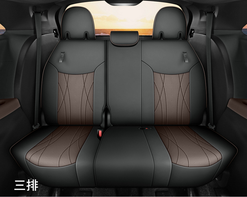 2026 new model, custom-fit Toyota Sienna seven-seater perforated leather car seat covers, full-coverage Sienna-specific seat covers