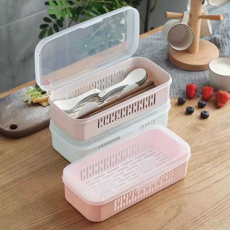 Chopsticks for commercial use, storage box, dustproof drying rack