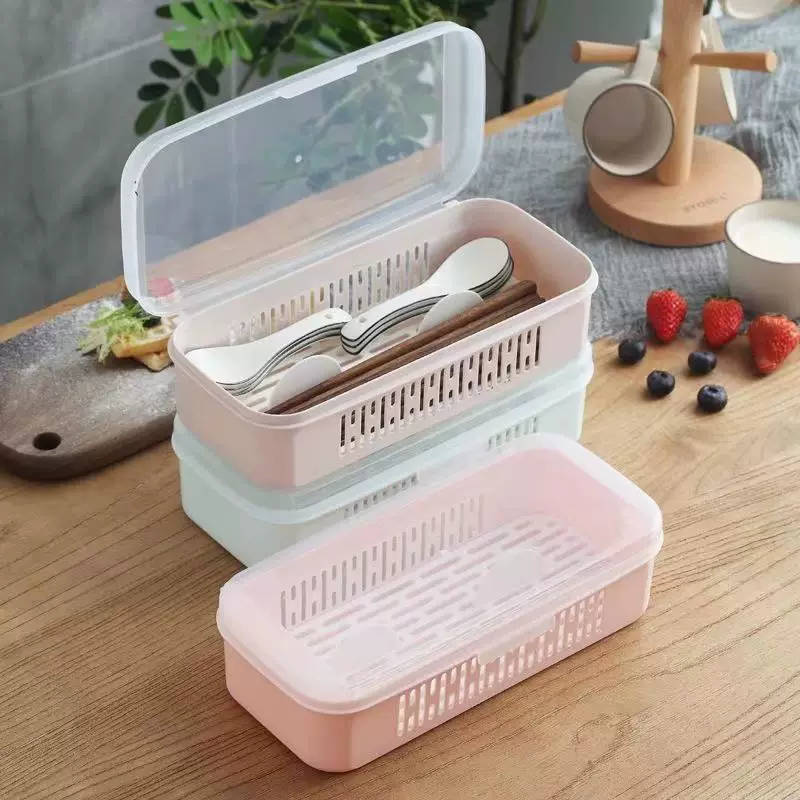 Chopsticks for commercial use, storage box, dustproof drying rack