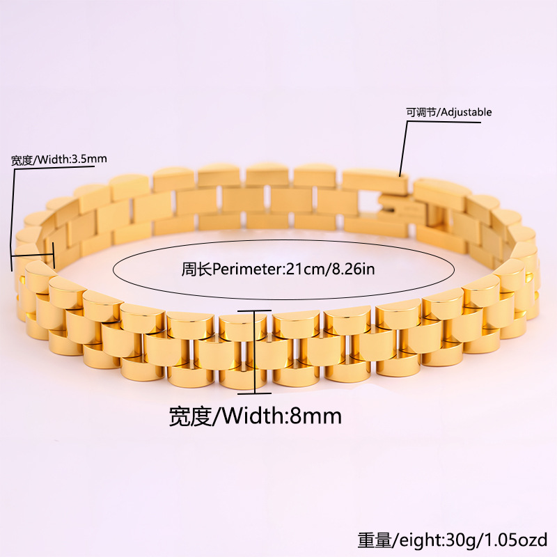 304L de precisión de acero inoxidable pulsera de marca no decolor joyas de pulsera