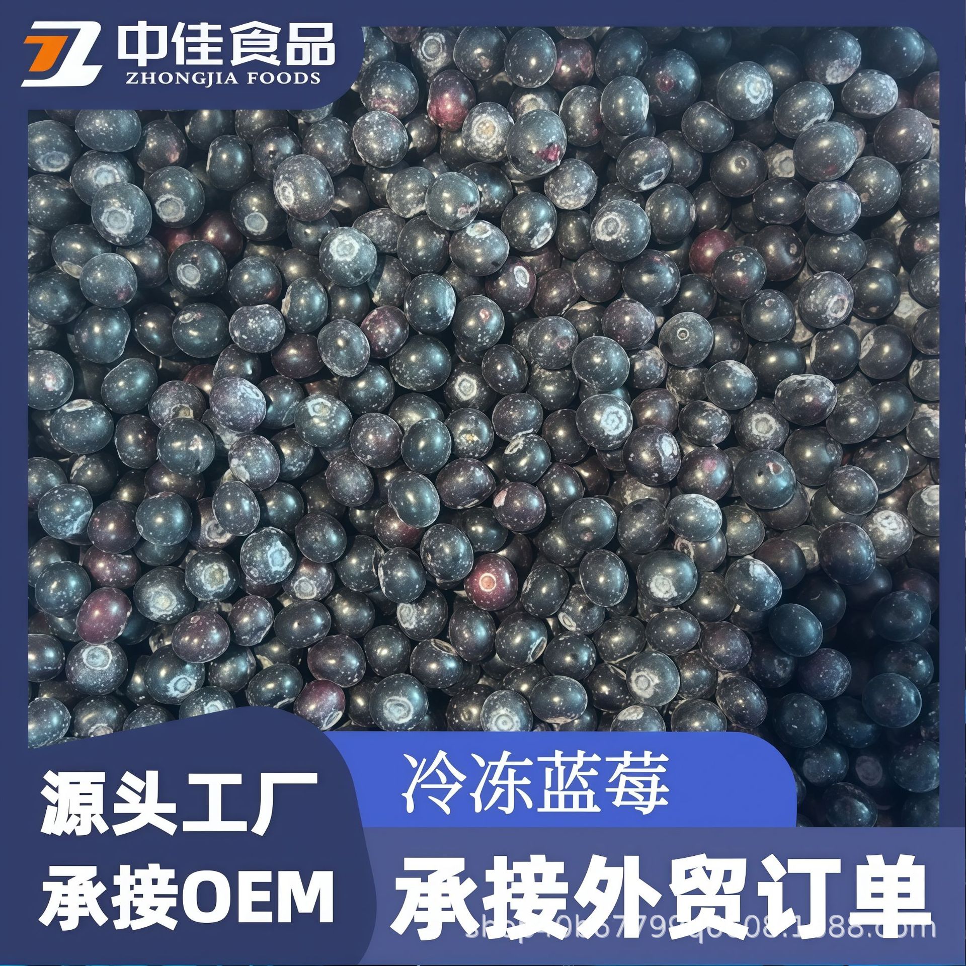 冷冻蓝莓 速冻蓝莓 冻南高蓝莓北路蓝丰果酱果汁茶饮商用冷冻水果