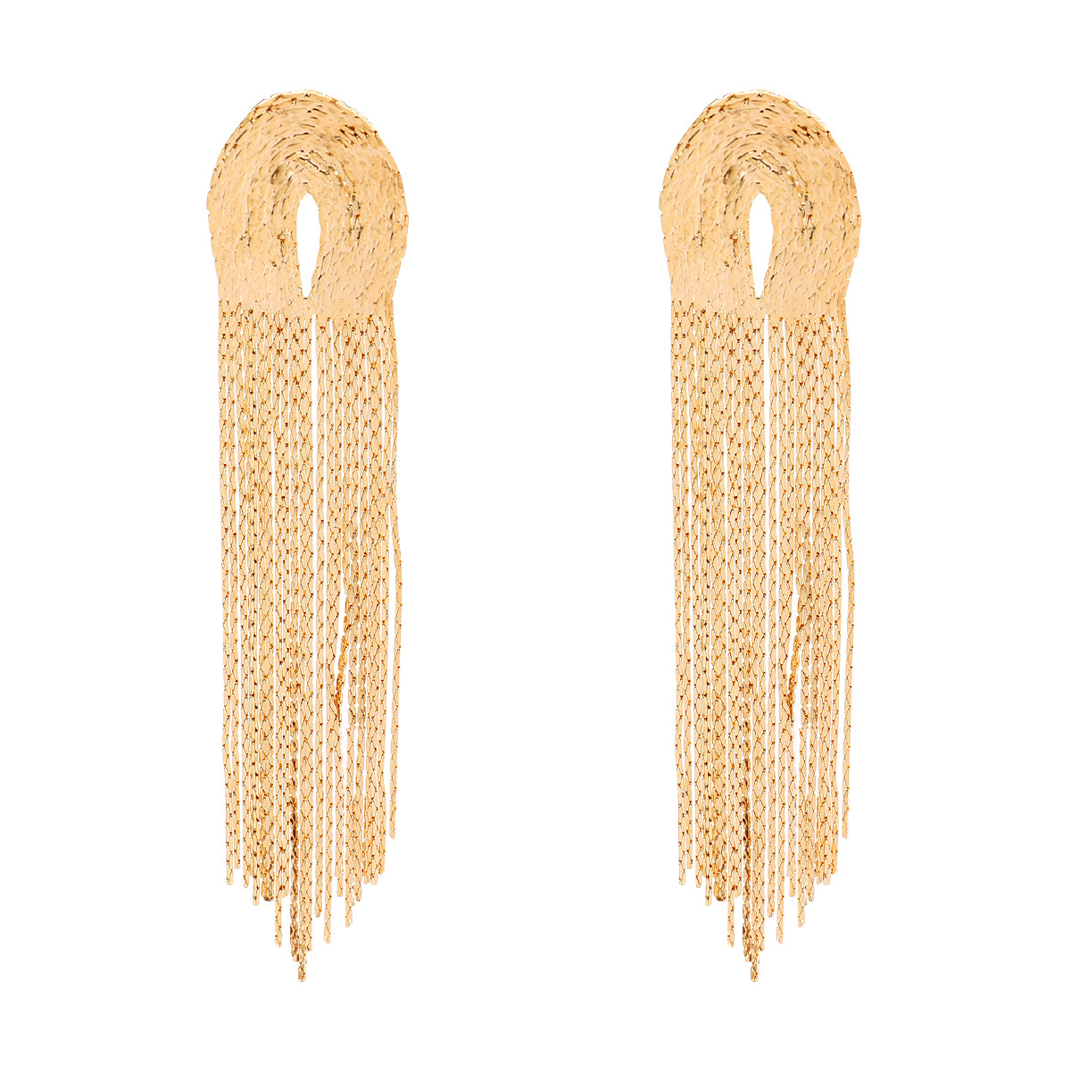 Fashion Tassel Copper Plating Drop Earrings 1 Pair