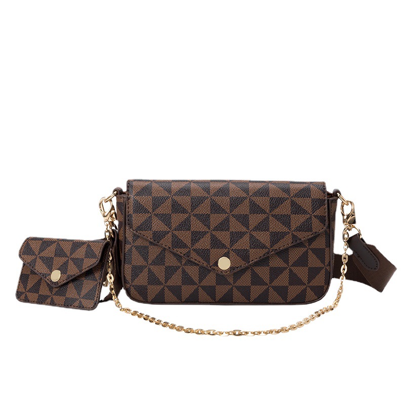 Messenger Bag 2023 Nieuwe modeprint Enveloptas Eén schouder onderarmkettingtas Handtassen van hoge kwaliteit_voghion.com