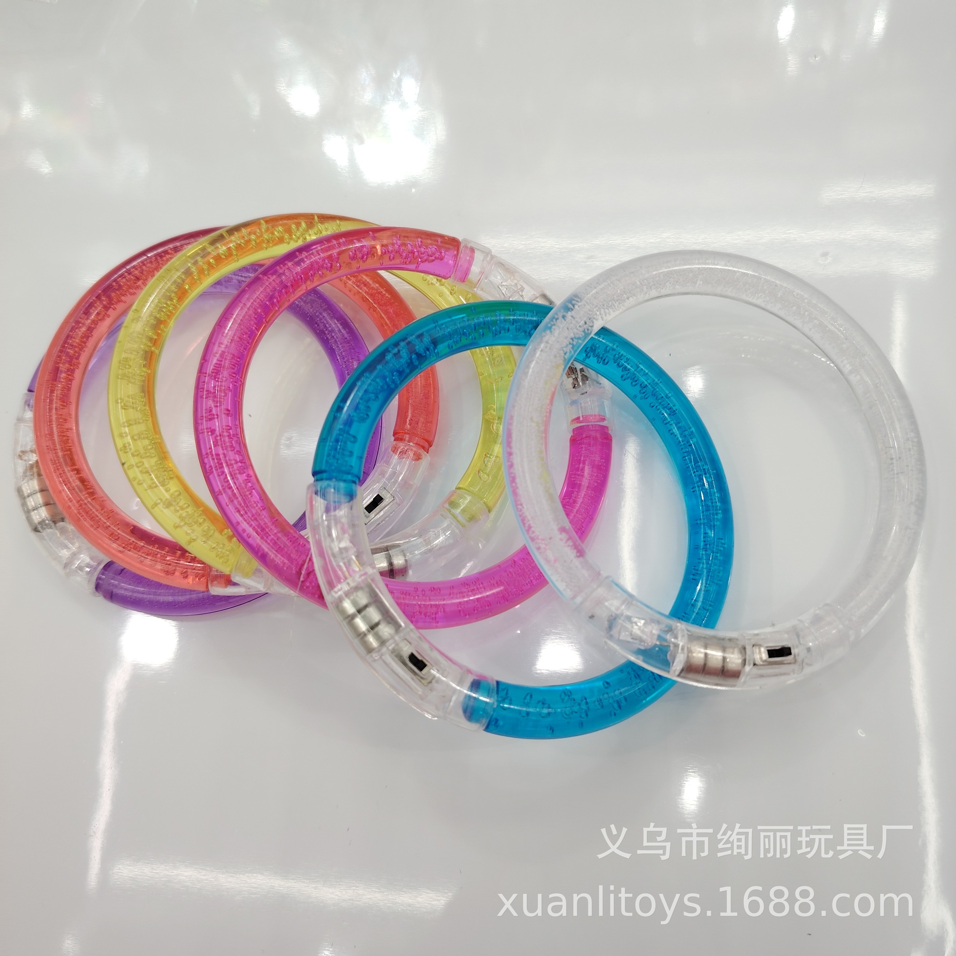 Nueva pulsera luminosa acrílica LED flash juguetes juguetes para niños fiesta concierto animador juguetes luminosos