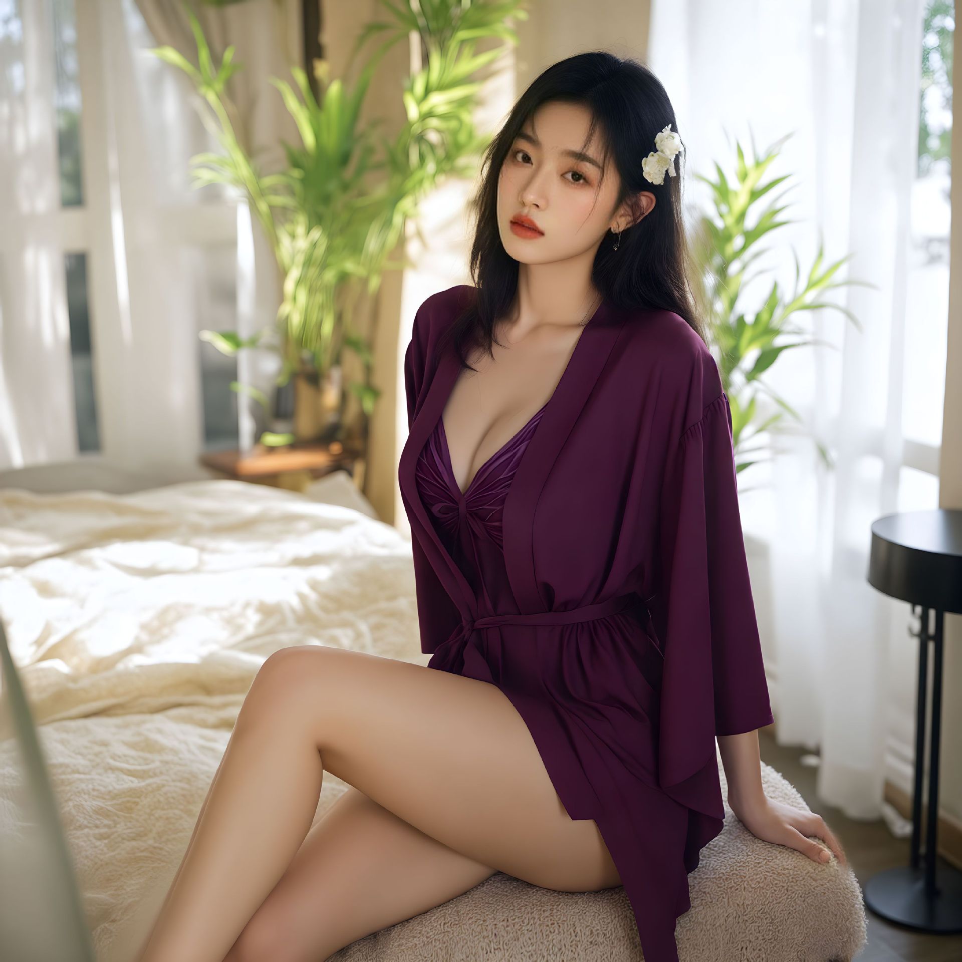 보라색 가운