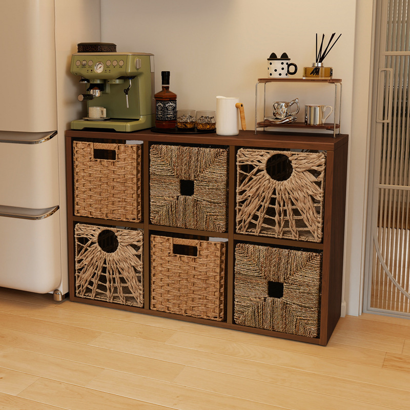 Home Dining Sideboard Against the Wall Integrated Storage Steel Cabinet cm Narrow Side High Living Room Storage