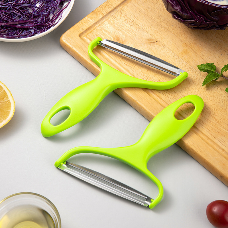 Cuchillo de afeitar vegetal multifuncional, cuchillo de pelar doméstico, repollo, brócoli, repollo morado, ensalada rallada, cuchillo de seda