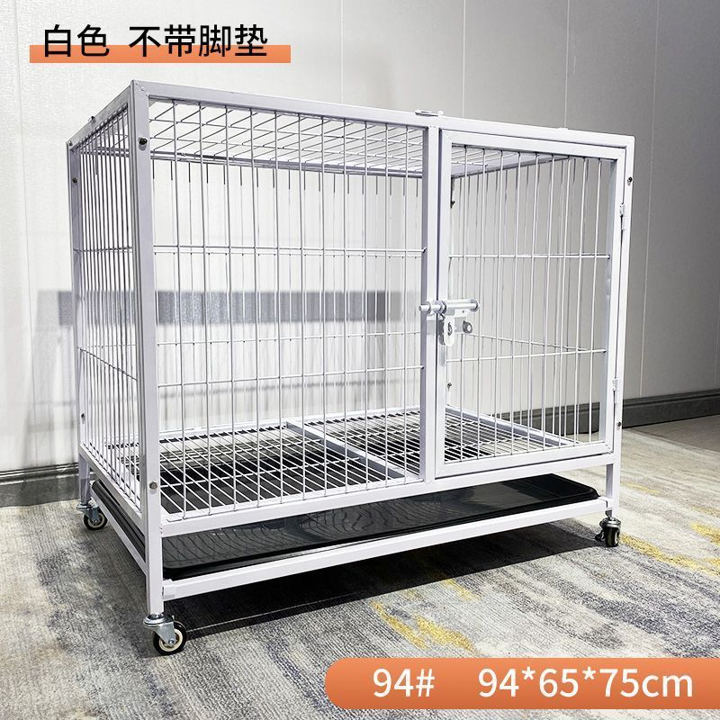 狗笼子大中小型犬金毛加粗加固狗窝厕所一体宠物笼鸦科边牧铁笼子|undefined