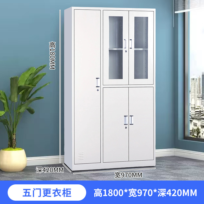 Armario de personal dormitorio de escuela armario de almacenamiento de varias puertas gimnasio baño con cerradura armario de almacenamiento de hoja de hierro grueso