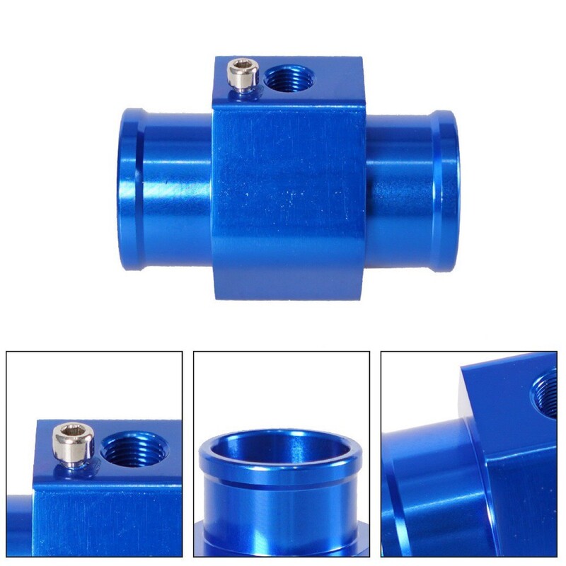Car Modification Parts Water Temperature Sensor Water Three-Way Aluminum Alloy Car Connecting Pipe 26-40mm Engine