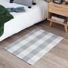 45x70cm Steel pad cotton wire woven floor pad color striped plaid cotton line water absorption small door pad