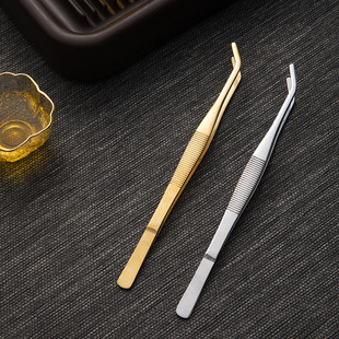 Stainless Steel Tea Clip 304 Thickened Metal Clip Anti-Slip Tea Clip Kung Fu Tea Set Accessories Tea Cup Clip Anti-scalding Tweezers