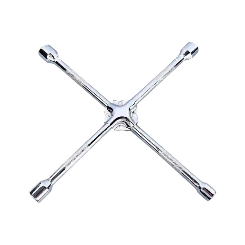 Llave de neumático de automóvil al por mayor genuina Llave plegable portátil Manga hexagonal gruesa Llave cruzada que ahorra fuerza