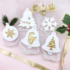 クリスマス看板シリコン金型ヘラジカ雪クリスマスツリーペンダントモデル香薫石膏装飾モデルケーキ焙煎モデル