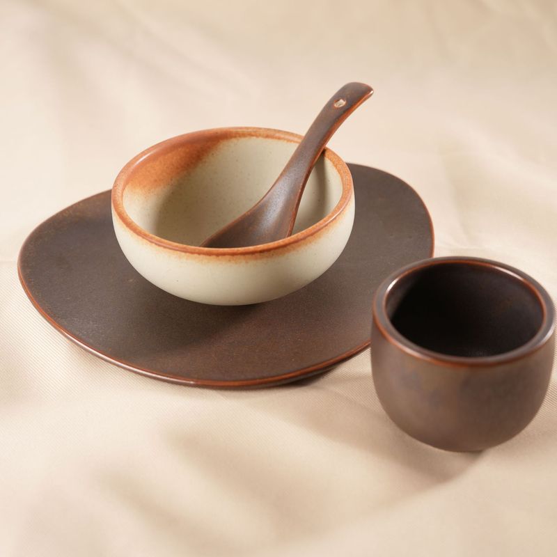 山野风餐具山缓缓三出山创意火锅店餐具摆盘特色杯碗盘碟摆台套装|undefined
