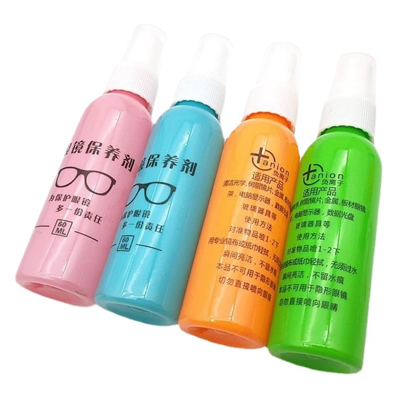 Фабрика оптовой линзы очиститель Цвет Бутылка 60 мл очки уход решение экран Спрей очиститель
