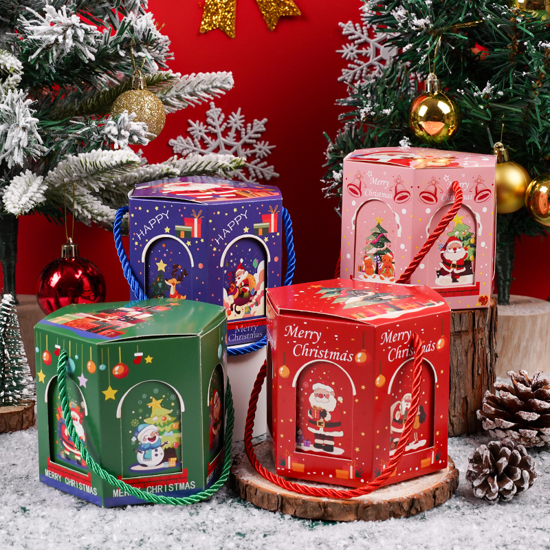 Navidad Apple caja de regalo regalo regalo de Nochebuena caja de mano nueva explosión venta al por mayor