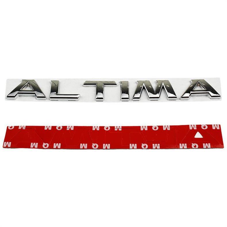 ALTIMA car emblem is suitable for Nissan modification, metal ALTIMA letter logo sticker for the trunk tail