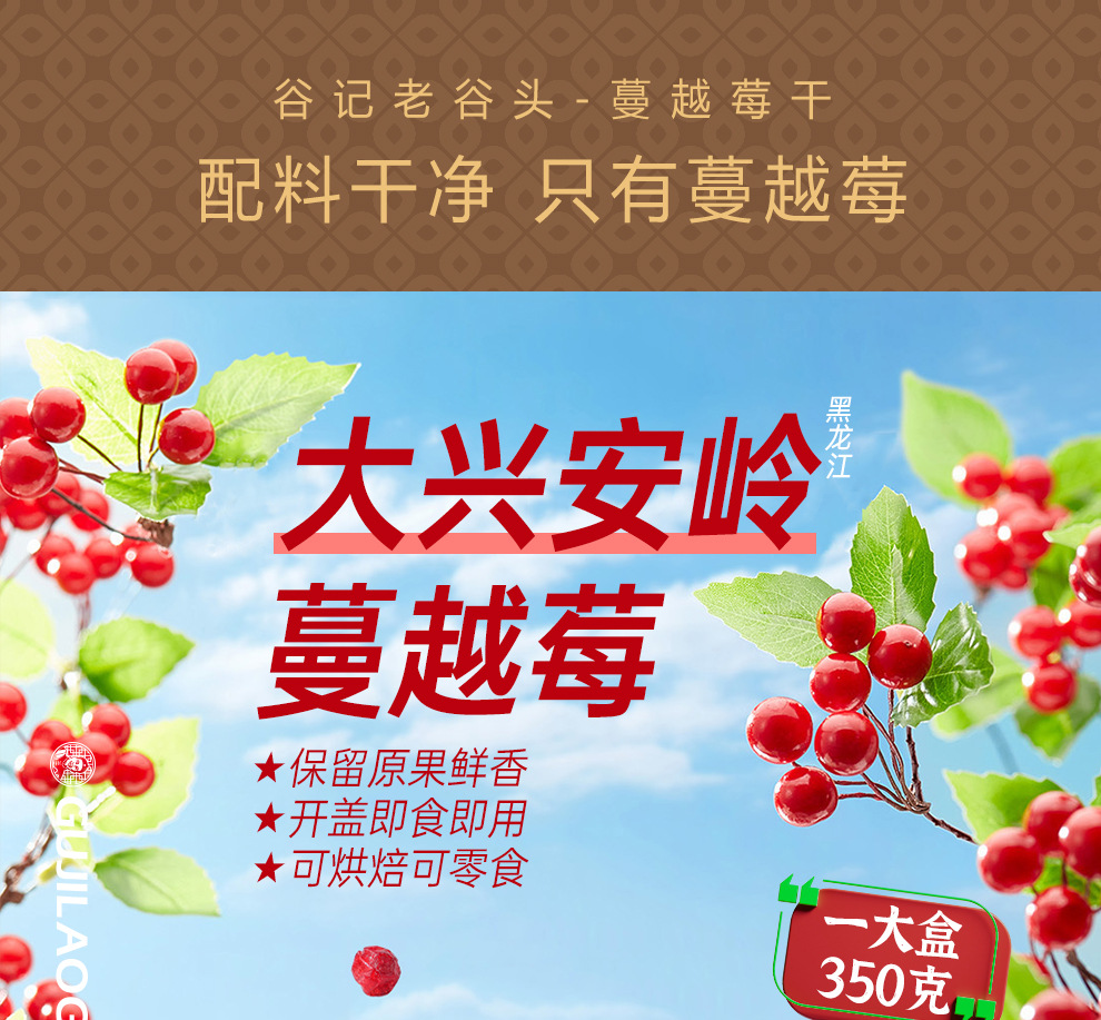 Dried Cranberry Fruit Snack for Baking Office Snacking 350g overview