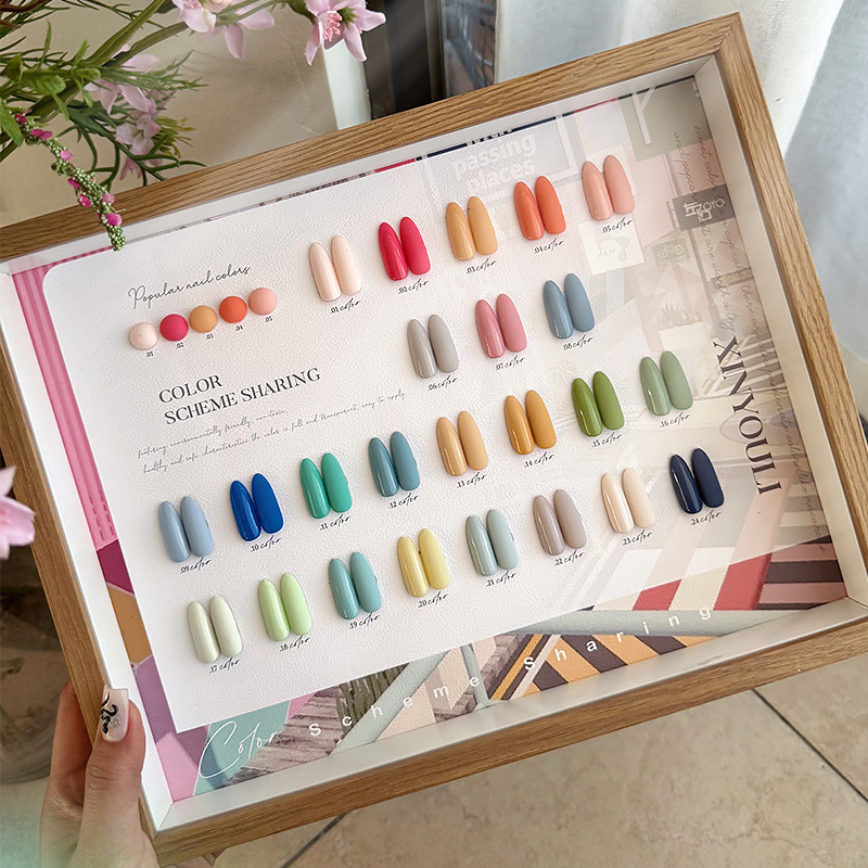 2025 New Summer 24-Color Candy Macaron Nail Polish Set for Nail Salon Opening Special Rainbow Color 2025 New Summer 24-Color Candy Macaron Nail Polish Set for Nail Salon Opening Special Rainbow Color
