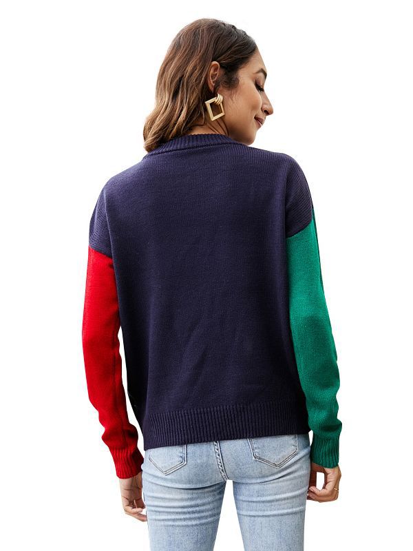 Suéter navideño con diseño de copo de nieve y árbol de Navidad, tejido a punto, para mujer, estilo europeo y americano, éxito de ventas en Amazon 2026 image 7