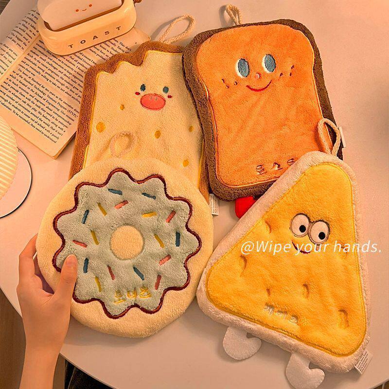 Thickened Cute Cartoon Hand Towel for Bathroom, Small Square Towel for Bathroom, Kitchen Cleaning Cloth, Hand Wiping Towel, Hanging Type Thickened Cute Cartoon Hand Towel for Bathroom, Small Square Towel for Bathroom, Kitchen Cleaning Cloth, Hand Wiping Towel, Hanging Type