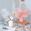 High -quality ostrich woolen table lamp feathers wedding road introduction desktop candlestick decorative clothing store home flower arrangement ornaments