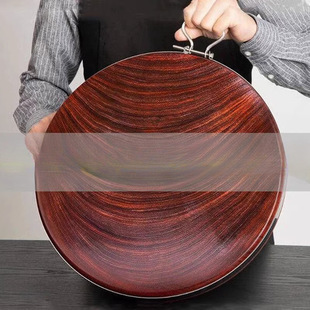 Vietnamese Cutting Board Solid Wood Kitchen Household Thickeneded Round Vegetable Pier Whole Wood Commercial Chopping Board Iron Wood Huogeng