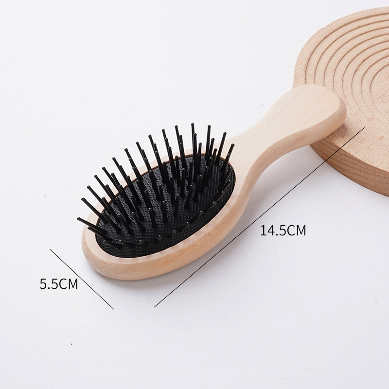 竹楠ミニ小型エアクッション櫛トランペットマッサージ櫛女性エアバッグ櫛携帯櫛家庭用ヘアブラシ彫刻|undefined