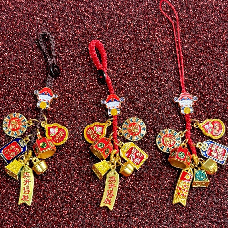 Shajin Ancient Law Daily Gold Hundred Taboos God of Wealth Car Keychain in stock Keychain Pendant Mobile Phone Shajin Ancient Law Daily Gold Hundred Taboos God of Wealth Car Keychain in stock Keychain Pendant Mobile Phone