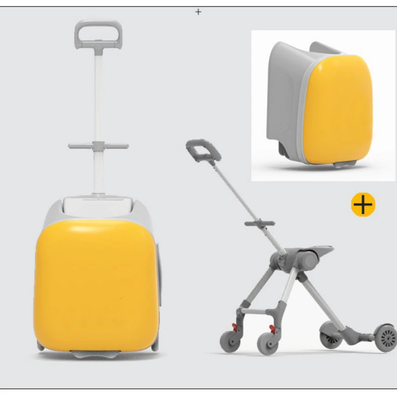 Suitcase to go out with seat