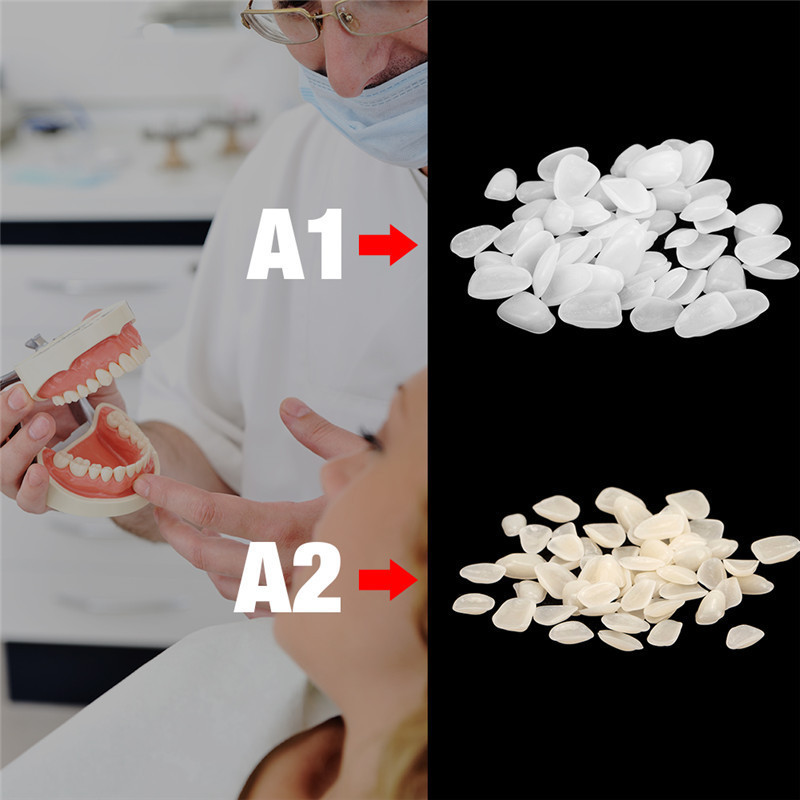 Dental Materials Dental Tablets Porcelain Temporary Teeth Patch Consumables Oral veneer Lower Door Dental Tablets Dental Materials Free Shipping
