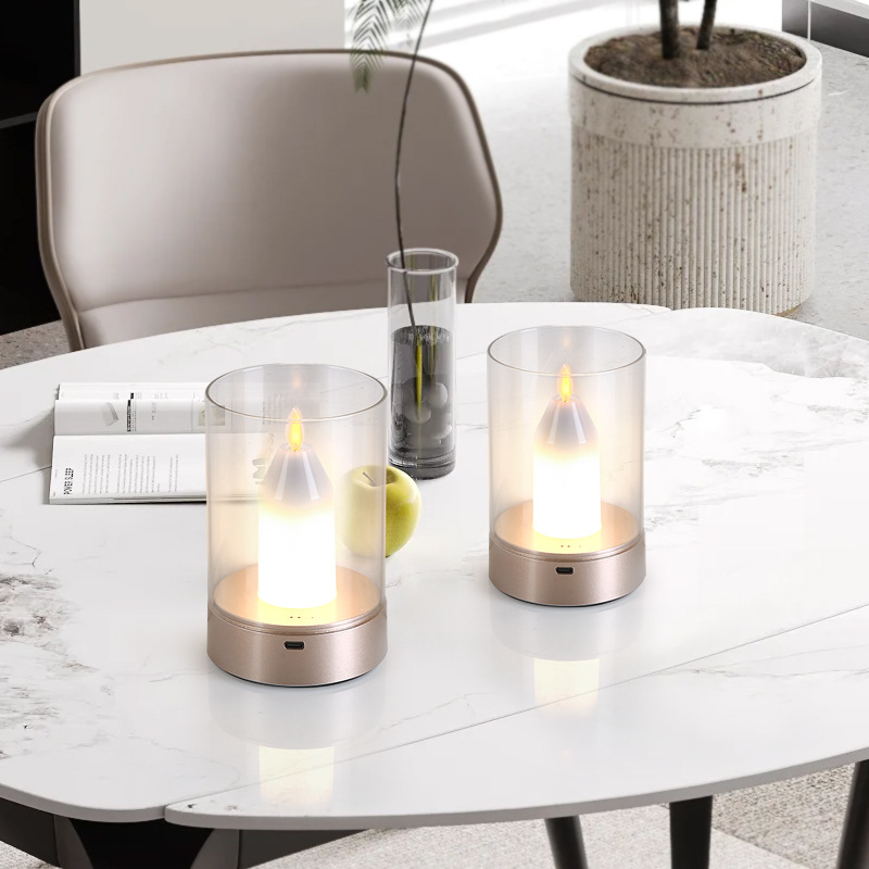 Simulación vela linterna vivo estudio boutique decoración mágica sensor lámpara sala de estar dormitorio comedor romántico emoción lámpara