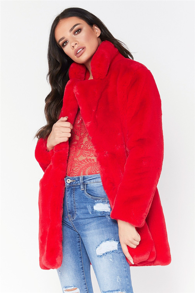 new suit women's loose plush soft rabbit fur jacket_voghion.com