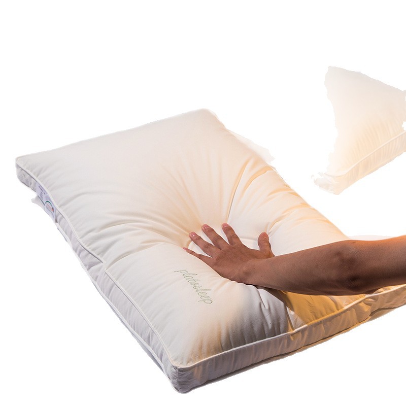 A clase 60 almohada de algodón de grado madre y bebé almohada de hotel almohada de protección de cuello almohada antibacteriana para dormir al por mayor sin fluorescencia uno a uno
