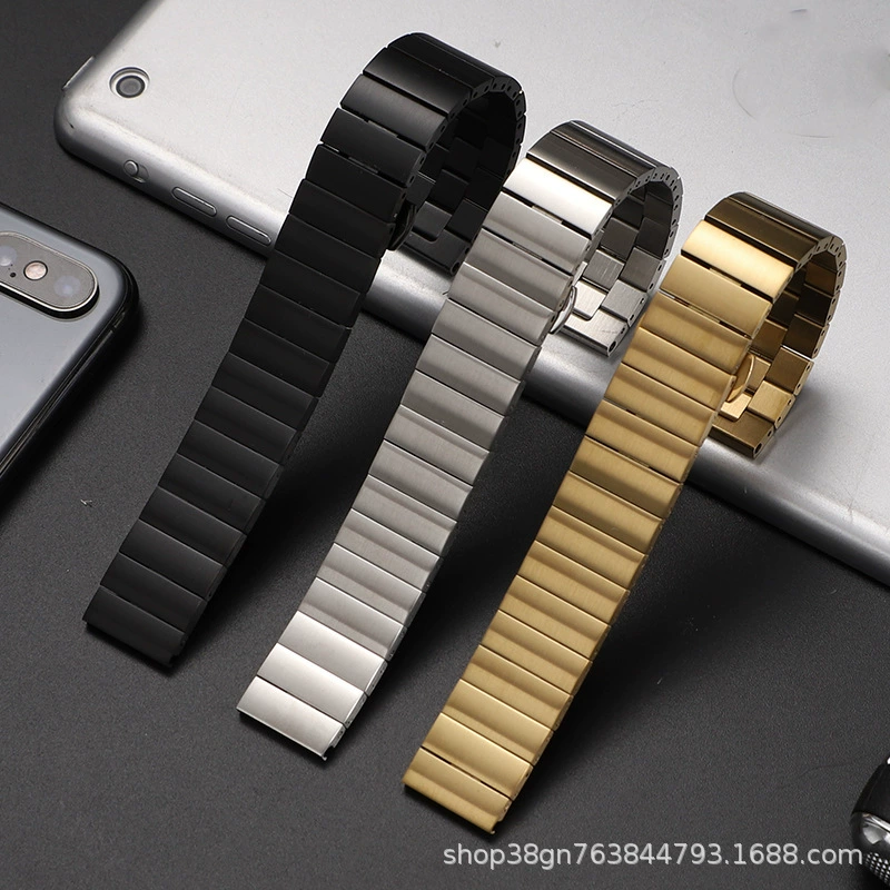 Для браслета Huawei B7/B6 16 мм бамбуковый B5GT3GT2PRO ремешок для часов из нержавеющей стали металлический трансграничный