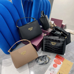新しいダイアナ妃バッグ女性のハイバージョン TB 女性のバッグワニ柄ライチ柄大容量ショルダーメッセンジャーバッグハンドバッグ