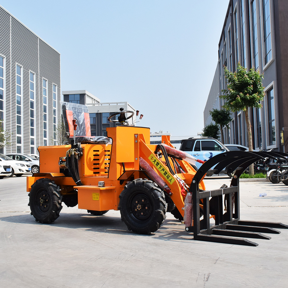 Comercio exterior para mini carretilla elevadora diesel mini cargadora agrícola agarrar hierba mini cargadora