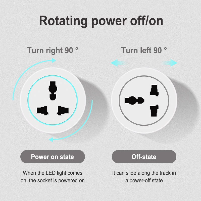 International universal multi-function universal plug universal Kongming movable British 13A track socket home kitchen