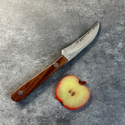 Damascus Steel Fruit Knife, Curved Kitchen Knife, Steel Fruit Carving Knife, Carving Knife, Peeler, Kitchen Tool