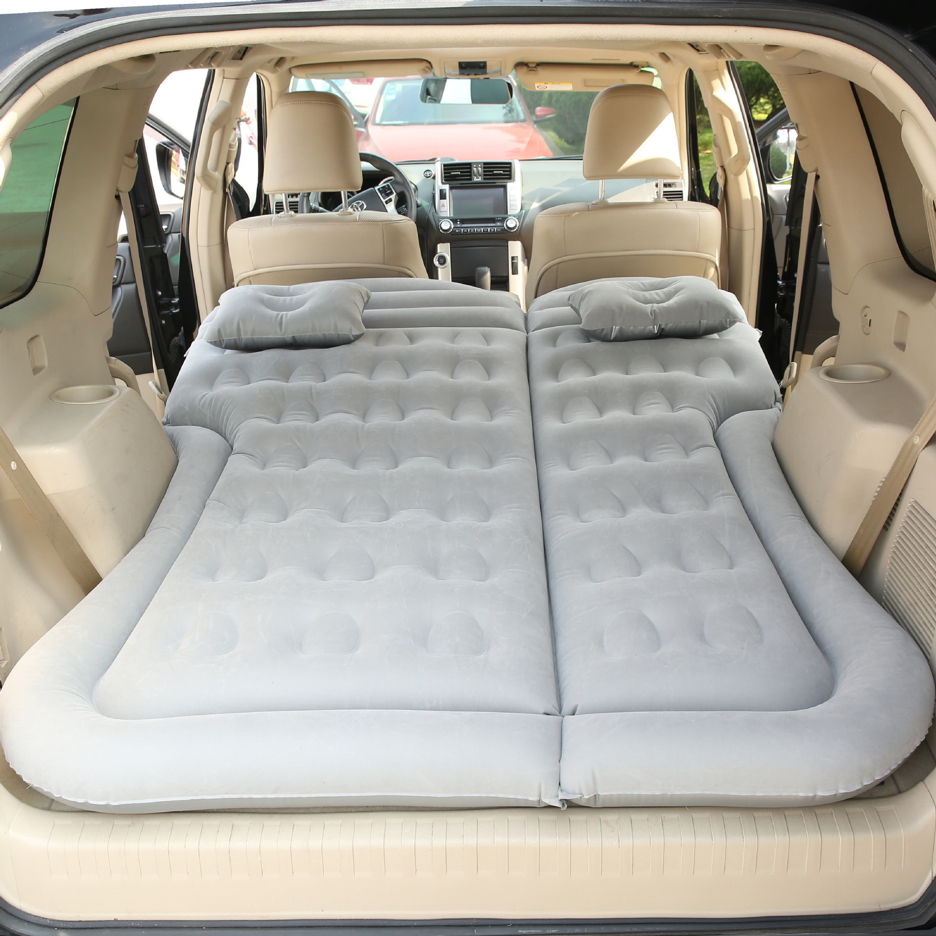 Car air mattress for the back seat of sedans, portable and comfortable for travel, quick inflation, available for dropshipping