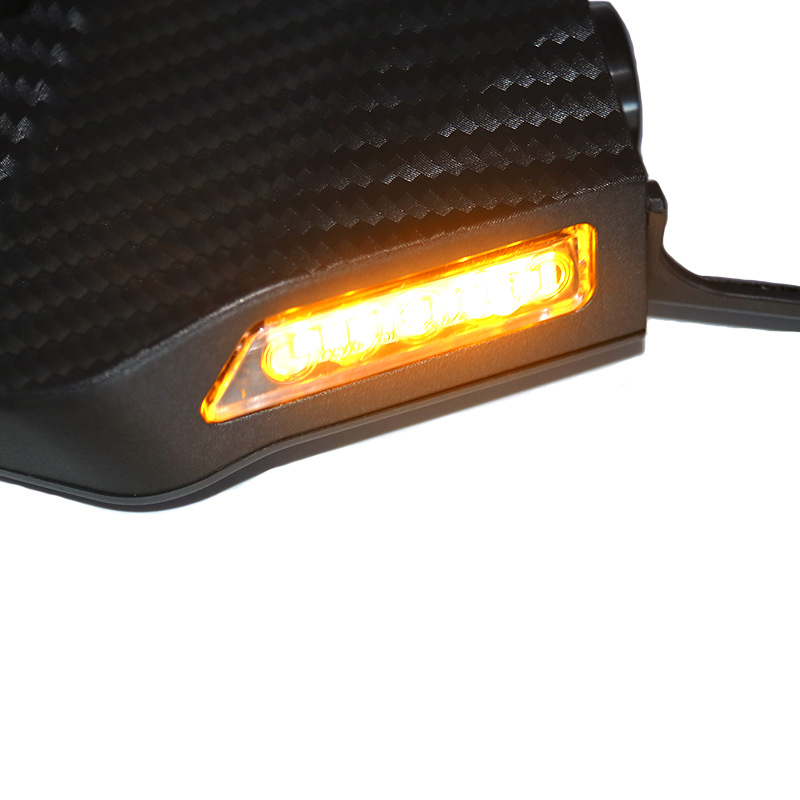 Moxin motorcycle modified rearview mirror universal suitable for R25 NMAX NINJA sports car reflector with yellow light