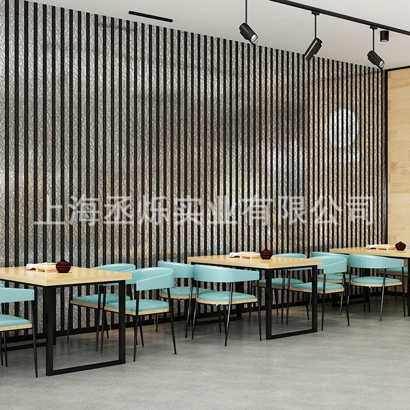 外贸3D自粘格栅自粘墙贴新款跨境金属条纹餐厅客厅壁纸卧室背景墙|undefined