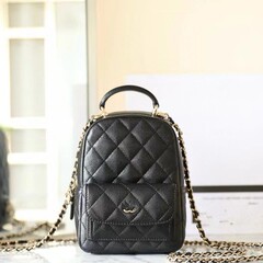 外国貿易24A工場の皮早春レイシの皮の小さいリュックサックの中のボールの紋様のミニ菱格のリュックサックは代行します。