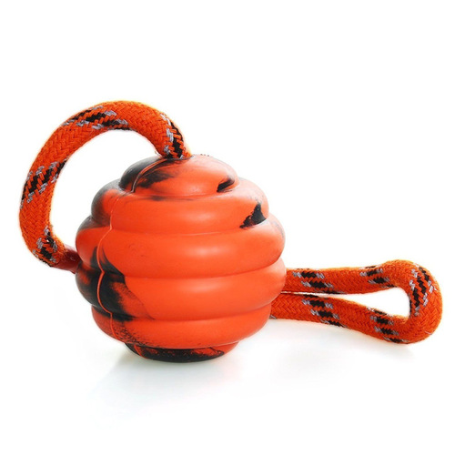 Pet Toy Ball Rope Rubber Training Interactive Bite-Resistant Educational Molar and Teeth Cleaning Ball Factory Direct Sales
