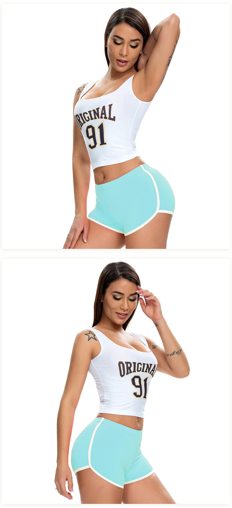 70g Weight Shorts Pants Length Polyester Fabric Type Mid Waist Waist Line Shorts Pants Type Daily Occasion Comfort Function Skinny Fit Type Solid Color Pattern Summer Season Women'S Gender Patchwork Design Sexy Style Women's Daily Sexy Solid Color Shorts Patchwork Shorts 14
