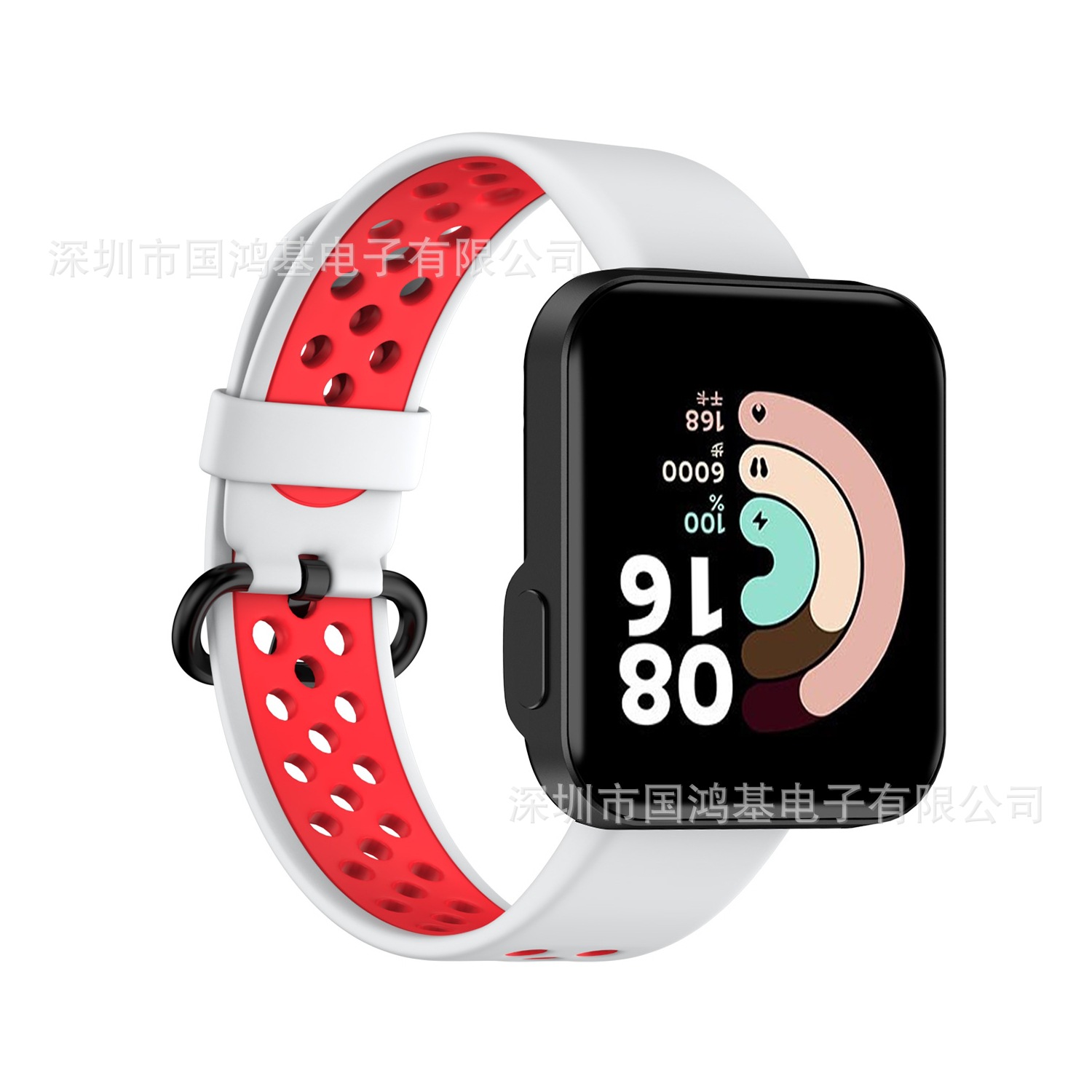 Correas de reloj de silicona estilo pulsera Guohongji compatibles con Xiaomi Redmi Watch 2, Redmi Watch 2 Lite y Redmi de segunda generación.