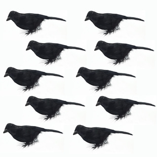 Amazon Simulation Crow Ornaments All Saints Crow Props Simulation Feathered Birds Ghost Festival Supplies Ornaments Decoration