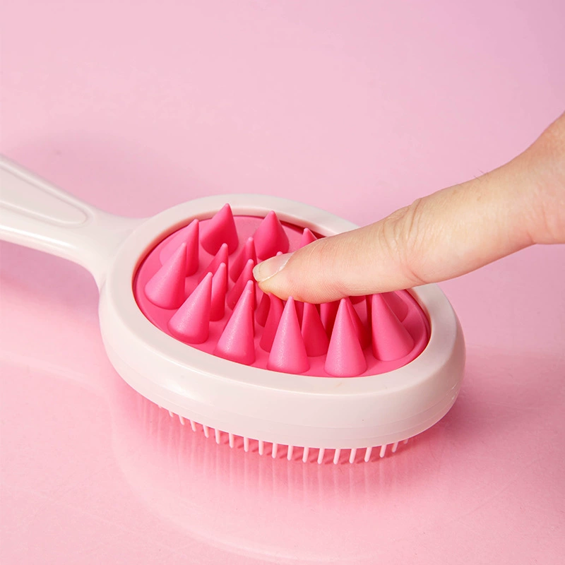 Scalp Massage Brush Avocado Shape, Detangling Hair Comb for Wet & Dry Hair, Portable